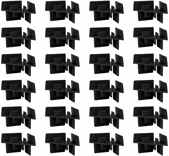 24Pcs Plastic Tray Stackers, Reusable Baking Sheet Stacker Support Posts Compatible with Harvest Right Freeze Dryer (Black)