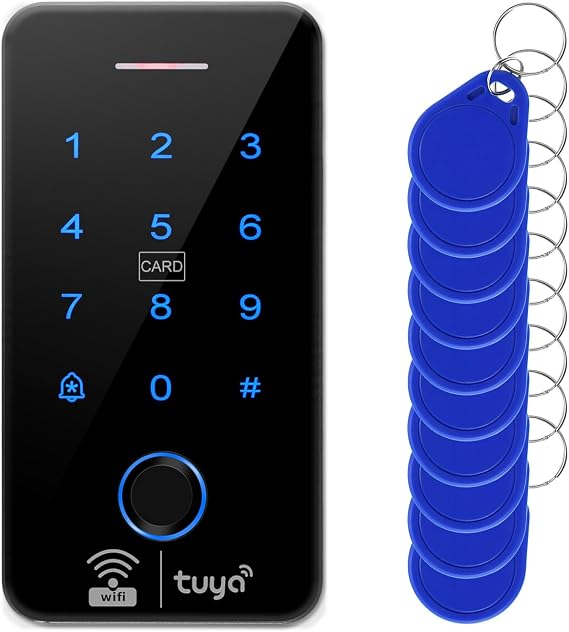 IP68 TUYA Access Control, 4-in-1 Fingerprint/Card/Code/APP
