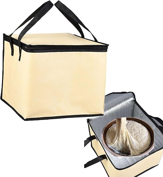 Three-layer Thickened Dough Proofer, Sourdough Dough Proofing Box Electric, Insulation/Preservation, for Making Bread, Yogurt, Natto,Pizza Making, 9-speed Adjustment,20L