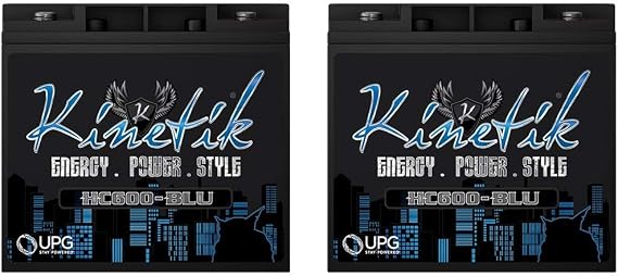 Kinetik HC600 600 ワット オーディオバッテリー ANARCHY AC1200.4 1200ワットアンプ用 2個パック