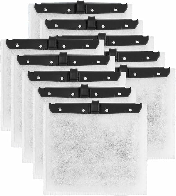 10 Pack Medium Aquarium Filter Cartridges for Aqueon QuietFlow LED PRO Power Filter Size 10 & E Internal Power Filter Size 20