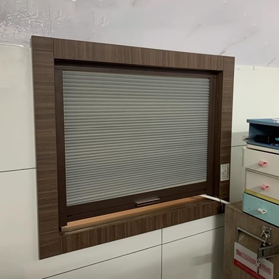 Katlanır Kapı, Pencere için Petek Körüklü Kapı, Delmeden Görünmez Sürgülü Tasarım, Yemek Odası, Teras, Bar ve Tezgahlar için İdeal (24 x 16 inç / 61 x 40,6 cm)