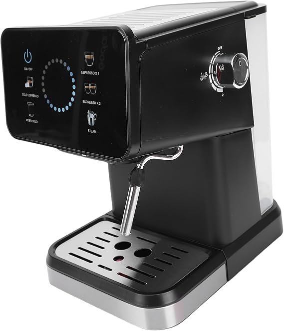 20 Bar Coffee Machine, Powerful 1050W Motor, Precise PID Temperature Control, Easy to Design, Compact and Ideal for Home/Office Use, Rapid Cold Brew,