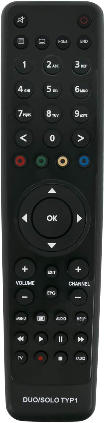 VINABTY Remote Control Replacement fit for VU+ DUO SOLO TYP1 DUO/SOLO/TYP1,vu solo VU SOLO MINI S6000HD Remote Controller