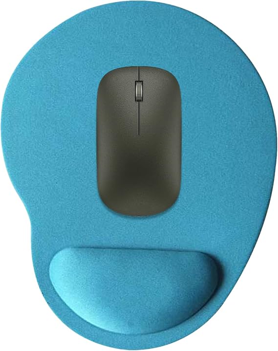 Ergonomic Mouse Pad – Comfortable Wrist Support Mat, Smooth Computer Pad, Non-Slip Base with Memory Foam Cushion | Wrist Relief Accessory for Office, Home, Students, and Elderly Computer Users