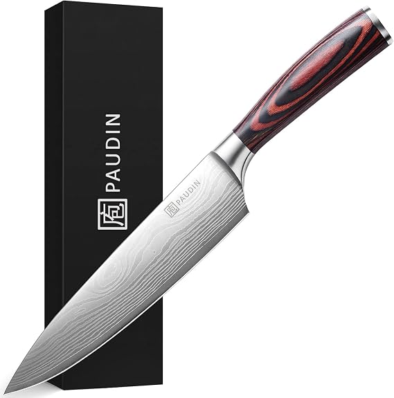 PAUDIN Professional Kitchen Knives 20cm Chef Knife Chef Knife Carbon