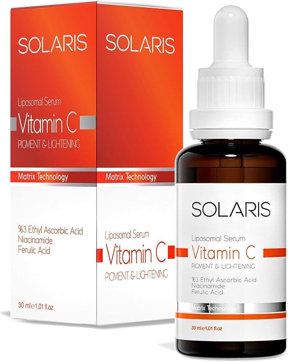 Solaris C Vitamini Serum Leke Karşıtı 30 ml (3% Ethyl Ascorbic Acid ve Niacinamide)