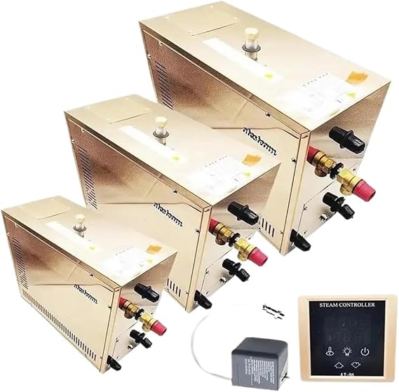 6/7/8/9KW Automatic Stainless Steel Steam Generator Descaling Sauna Room Bath Machine for Spa Digital Controller(9KW 220V)