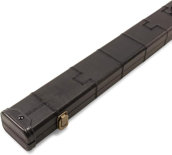 1 Piece Patch Deluxe Plastic Ends Snooker Pool Cue Case - Holds 2 One Piece Cues