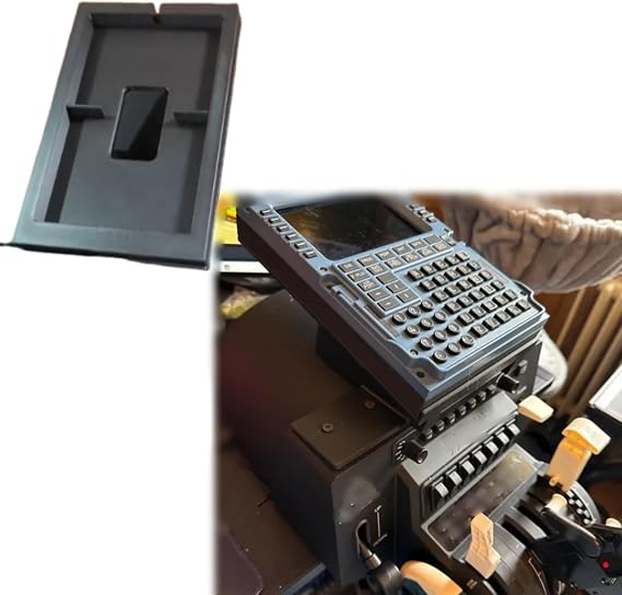 Mounting Bracket for Winwing MCDU FMS ，for Honeycomb Bravo, for Airbus and for Boeing Flight Simulator Panel Holder with Cooling Vents and USB Port
