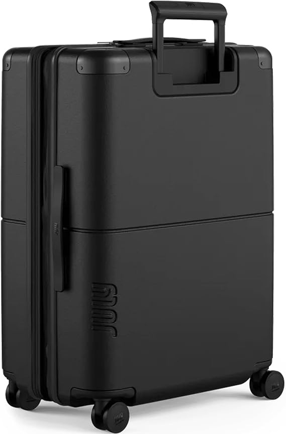 July Checked Expandable Suitcase, Airline Approved, 24.5", Charcoal