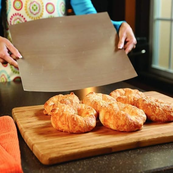 BlueFox Yanmaz Yapışmaz Mangal Pişirme Örtüsü "GRILLMAT" - 2 Adet En:40 Cm - 0,30mm - BAKIR RENK (50 cm) İKİLİ PAKET