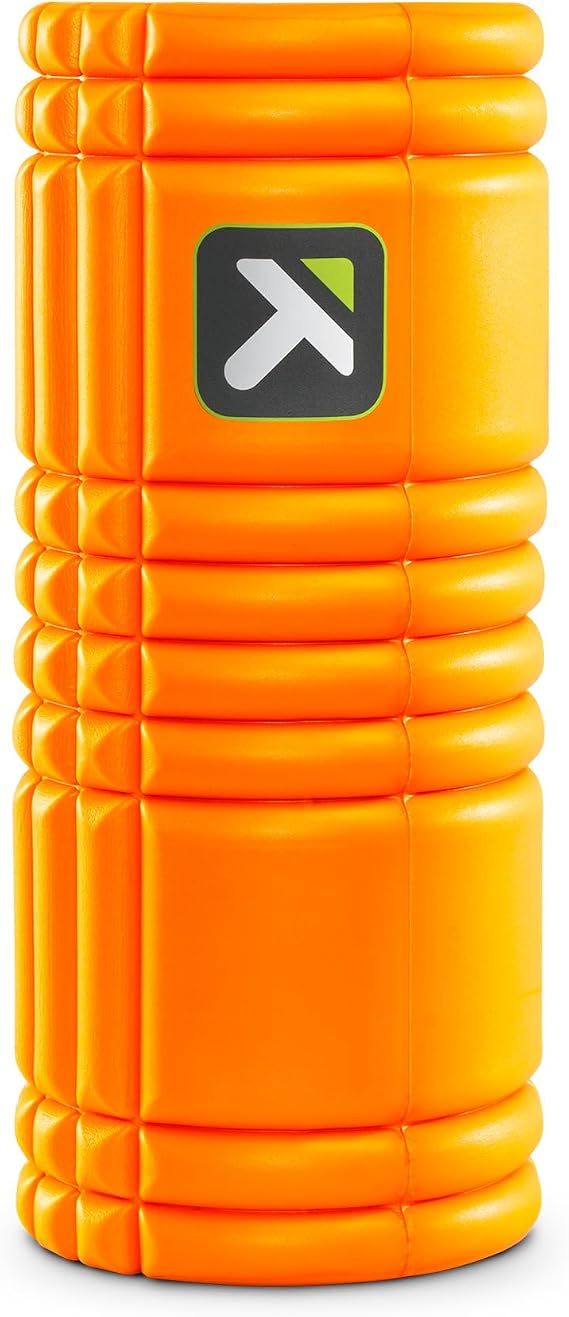 Triggerpoint Grid Foam Roller, Myofascial Release, Stretch Roller, Massage Roller, Self-Care, Recovery, EVA Material, Durable, Sports, Desk Work, Orange