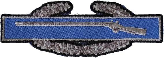 Patch, Embroidered Patch (Iron-On or Sew-On), Combat Infantryman Badge CIB Patch Military, 4.5" x 1.5"