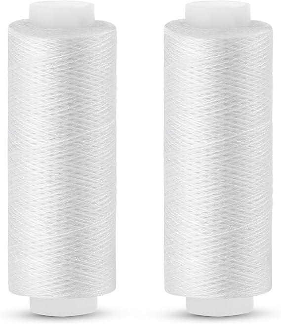 Sewing Thread, 2 PCS 200 Yards White Thread, Sewing Machine Thread