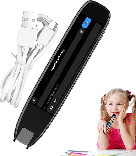 Scan Reader Pen - Portable Digital Smart Voice Translation Pen Device, 140+ Language Text Reader, Reading Aid, Student Travel Aid | Language Learning Tool for Dislexia