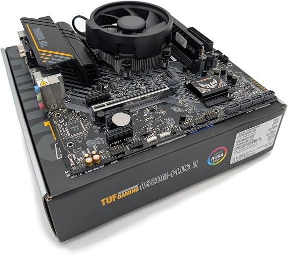 Ryzen 5 5500 3.6Ghz (Turbo 4.2Ghz) Six Core Twelve Thread CPU, TUF Gaming A520M-PLUS II Motherboard & 4GB 3000Mhz DDR4 RAM Pre-Built Bundle
