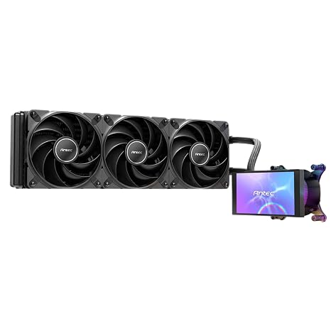 Antec Vortex View 360 AIO Sıvı CPU Soğutucu, 5" IPS Ekran, 3x120mm PWM Fan, RGB Aydınlatma, Intel LGA1700/1851 ve AMD AM4/AM5 Uyumlu