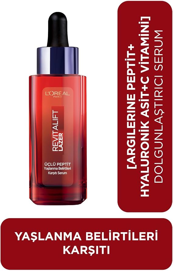 L'Oreal Paris Revitalift Lazer Yaşlanma Belirtileri Karşıtı Üçlü Peptit Bakım Serumu