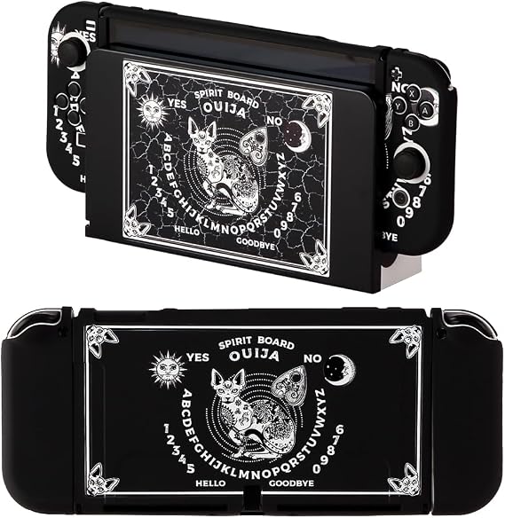 Nintendo Switch OLED Estetik Tarot Koruyucu Kapak Nintendo Switch Joycon Denetleyici Yumuşak TPU Kavrama Dokable Kılıf Taşıma Kapağı Anahtarı Aksesuarları