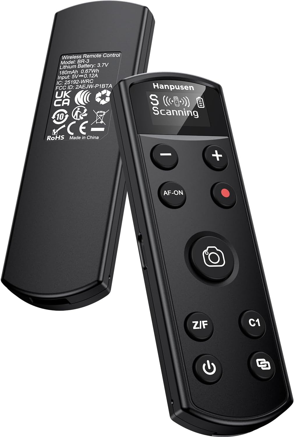 for Sony Camera Remote Control, Hanpusen Rechargeable Wireless Shutter Release with OLED Screen for ZV-E10ZV-1A7 IIIA7 IVZV-1FA6400A6700A6600A6100ZV-E1FX30A7C IIFX3, Replace RMT-P1BT