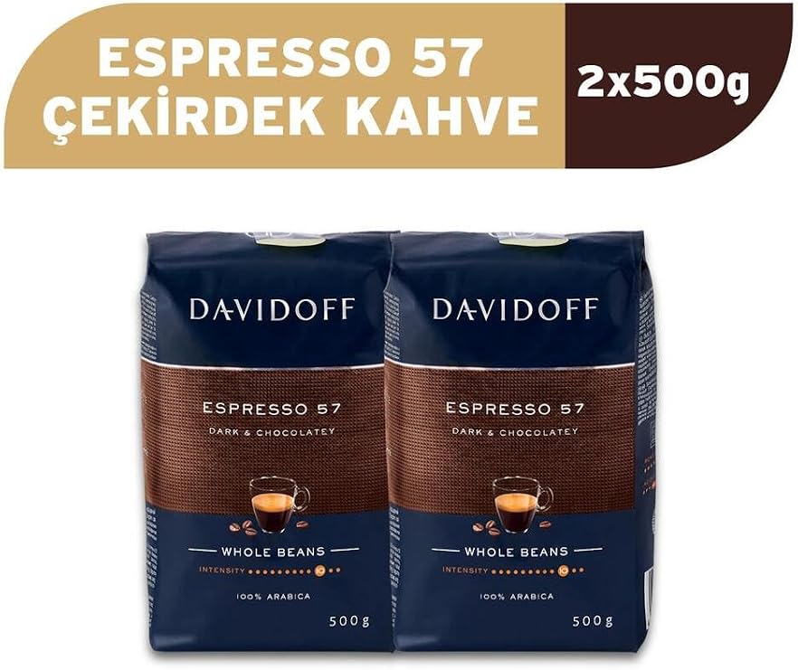 Davidoff Cafe Espresso 57 Çekirdek Kahve 2X500 G