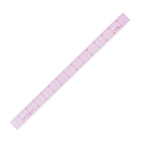 KEARING 1"x15" Clear Sewing Graph Ruler - PVC Plastic Pattern Grading Ruler