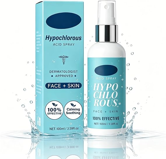 Hypochlorous Acid Spray for Face and Skin, Soothing & Hydrating Facial Mist for Sensitive Skin, Gentle Daily Face Spray, Refreshing Skin Care