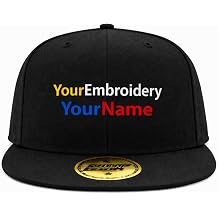 Snapback Cap Flat Peak Personalised Your Own Embroidery Hats Custom Name,Text Embroidered