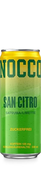 24 cans NOCCO BCAA drink San Citro Buxtrade 330 ml 105 mg caffeine