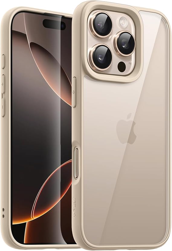 JETech Case for iPhone 16 Pro Max, Desert Titanium