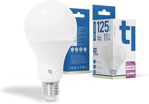 Redeem Plus A80S E27 LED Ampul, Titreşimsiz, Göz Konforu, 1607 Lümen, Doğal Beyaz, 4000 Kelvin [Enerji Sınıfı D]
