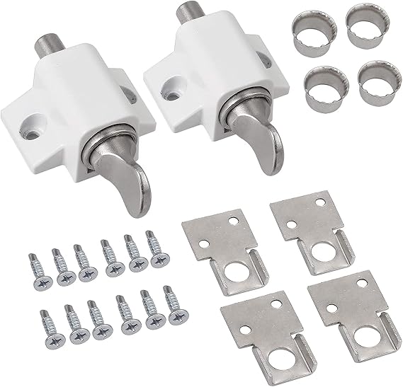 eSynic 2Pcs Sliding Patio Lock No Keys Version for Baby Safety