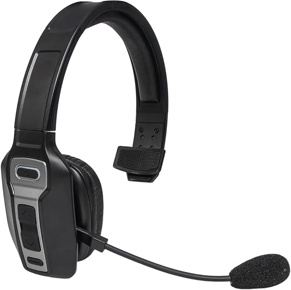 Bluetooth Headset with Mic for Truck Driver & Remote Worker, Noise-Canceling Bluetooth Over-Ear Headphones, 60H Talktime, Mute Switch, for Trucker Home Office Remote Work Zoom