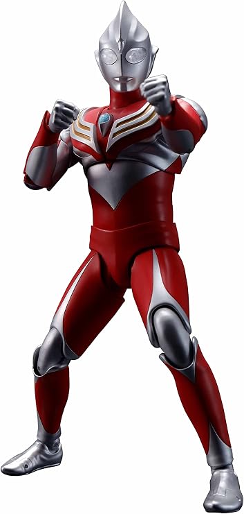 Tamashi Nations S.H. Figuarts Ultraman Tiga Power Type True Bone Carving Manufacturing Method, Approx. 5.9 inches 150 mm, PVC, ABS & TPE, Pre-Painted Action Figure