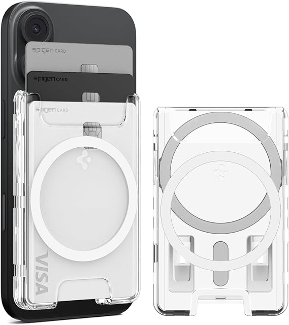 Spigen MagSafe Destekli Cüzdan Ultra Hybrid Mag Fit+ (3 Kartlık) Şeffaf - AFA08888