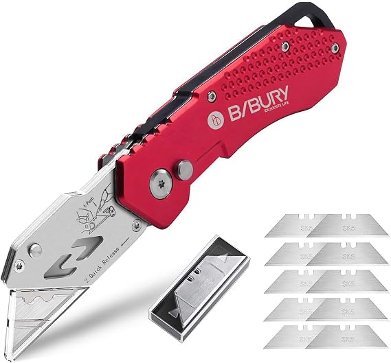 BIBURY Utility Knife red .