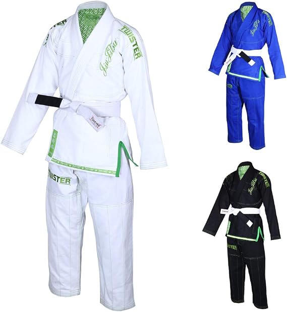 Twister レディース ブラジリアン柔術着 | 防縮加工プレミアム品質生地 BJJ Gi| 無料のホワイトベルト付き