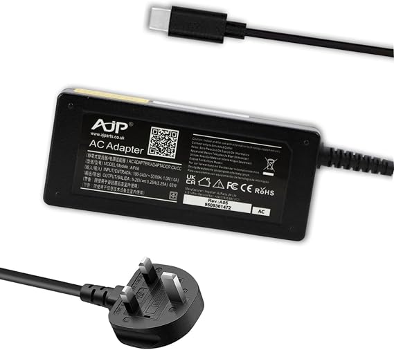 65W USB C TYPE C Charger for HUAWEI MATEBOOK D15 BOH WAQ9RP Laptop Power Supply Ac Adapter Cord