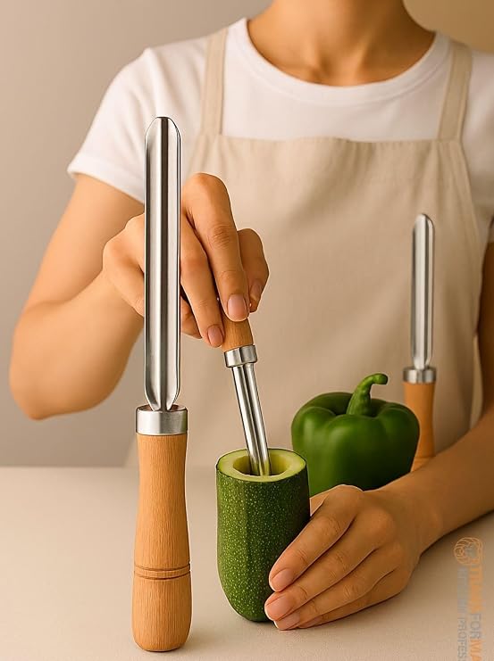 Transformacion Kabak Dolma Oyacağı Ahşap Saplı Scopelliti Design Şeffaf, 720443