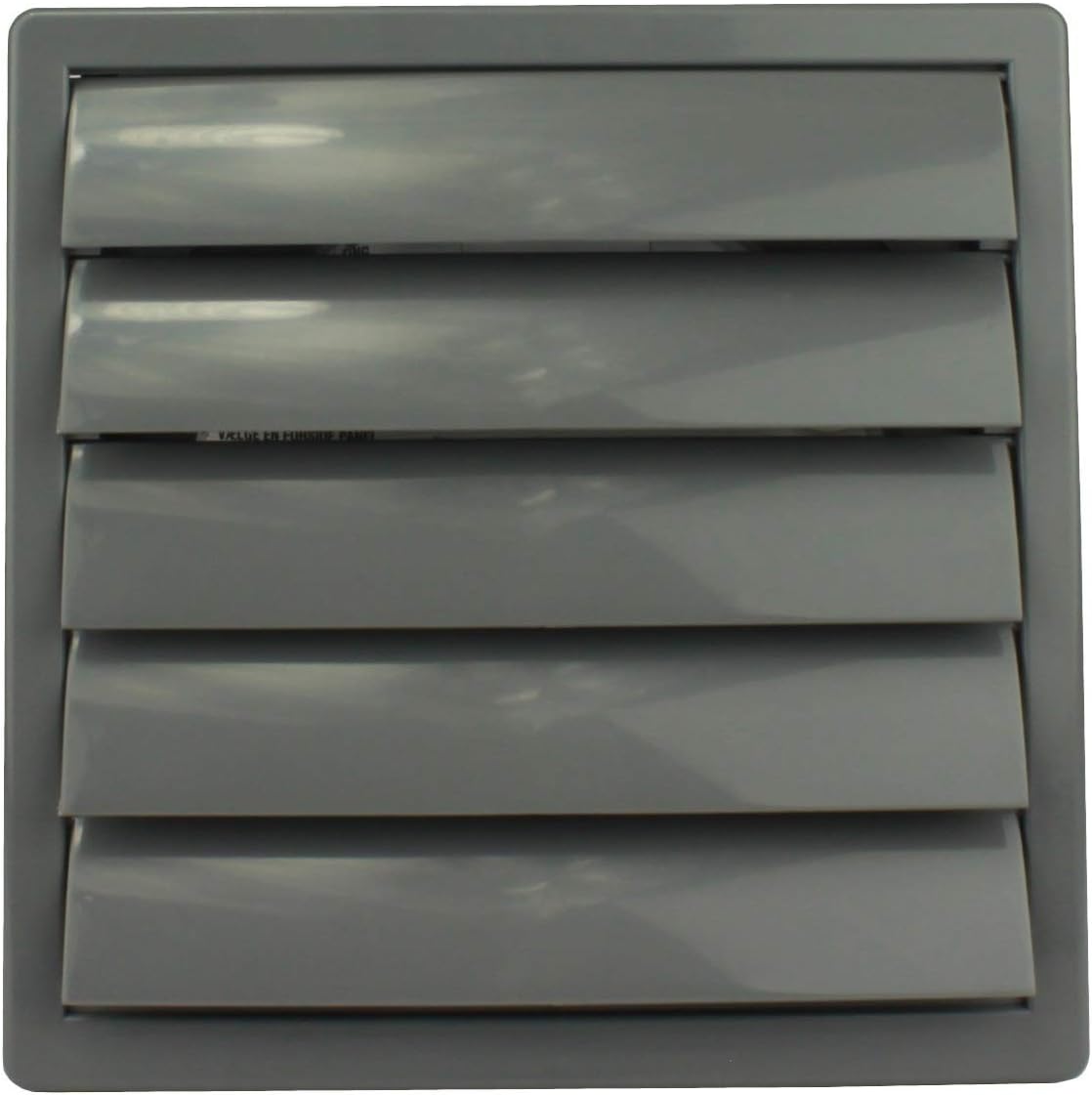 Ventilation Grille Slat Grille Weather Protection Plastic 170 x 170 mm Diameter 150 mm Gray