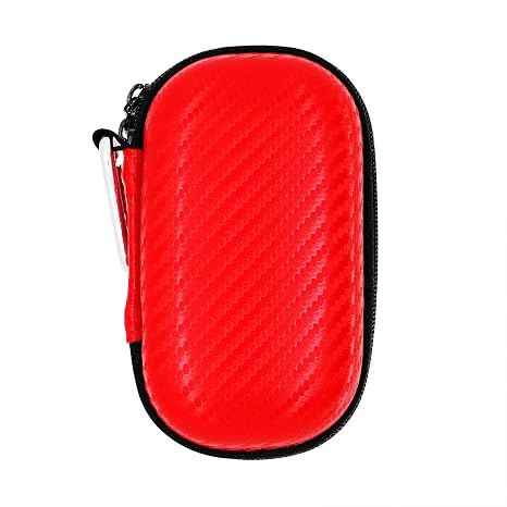 EVA + PU Leather Case for Glo Hyper X2 Air/Ploom Tech with/with 2/Ploom S Tobacco Heater, Protective Case for Electric Tobacco Heater Case, red