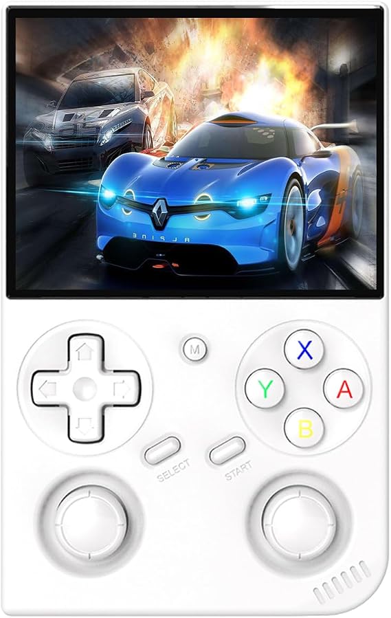 ANBERNIC RG35XXPro Handheld Game Console Linux System H700 3.5" IPSOCA Full Screen WIFI/Bluetooth 4.2 Dual Stick Japanese Support 3200mAh 64GB White