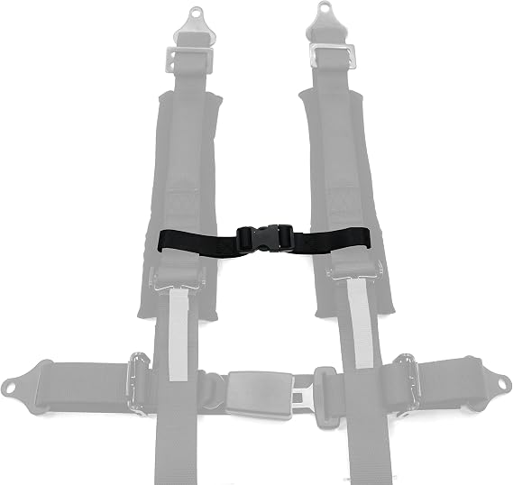 2 PACK Sternum Strap For 2 inch 3 inch 4 point 5 point UTV ATV Golf Cart Go Kart UTV harnesses seat Safety Harness (Black, 2 PACK)
