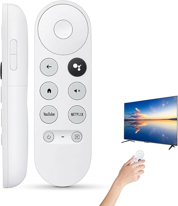 Vocie Remote Control for Google Chromecast 4K Snow Streaming Media Player