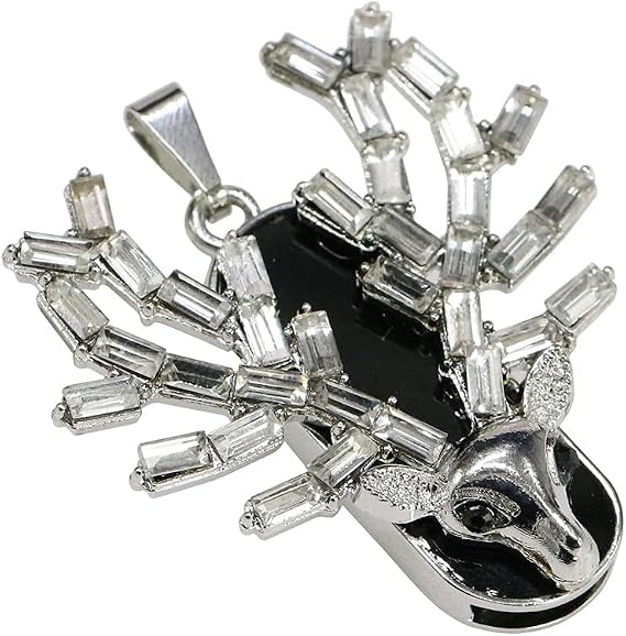 4GB Deer Model USB 2.0 Flash Drive Memory Stick Stitch Thumb Drive Data Storage PenDrive USB Drive Jump Drive (Silver)