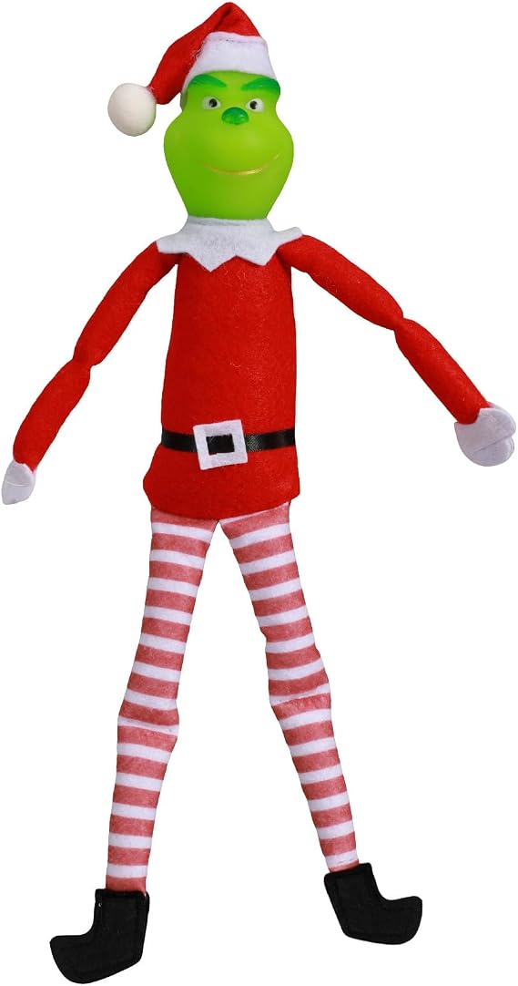 Green Monster Doll Christmas Suffed Plush Toy Fairy Elf Ornament (Strip)