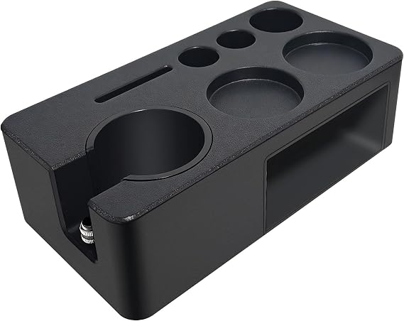 Espresso Tamping Station,Multifunctional Tamping Station,Non-slip Tamper Holder,Espresso Station fit for storage 51-58mm Tamper Distributor Portafilter,Coffee Portafilter Holder (ABS, 51-54mm)