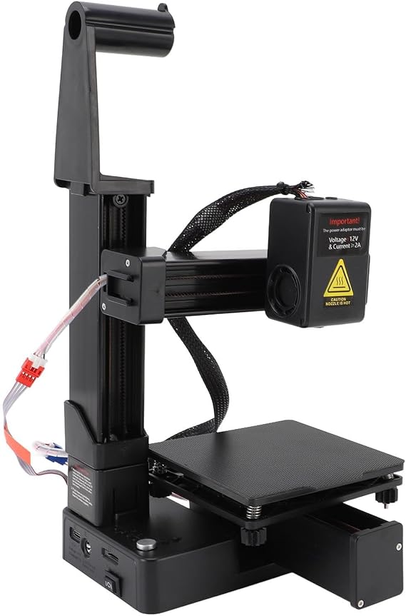 ciciglow FDM Mini 3D Printer, 40mm/s 3D Printing Machine for Kids and Beginners, Supports 1.75mm PLA TPU Filament, 100x100x100mm Print Size (UK Plug)