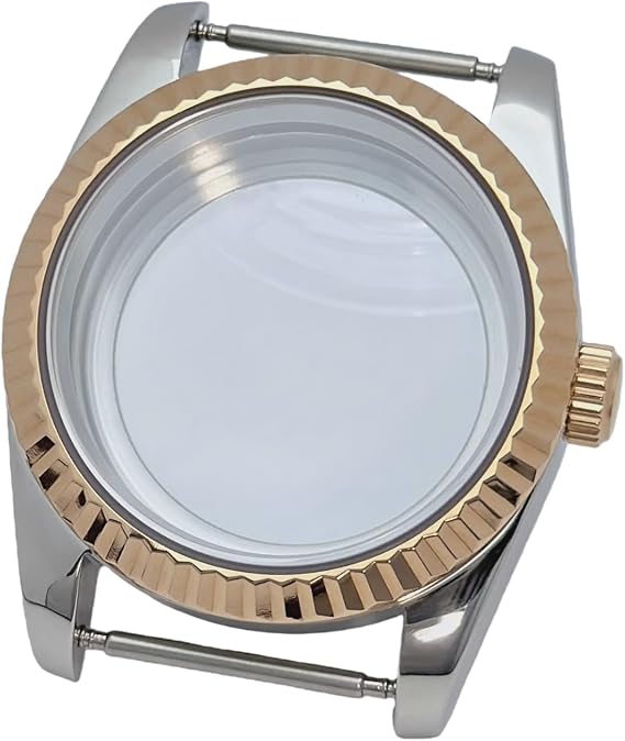36/39mm Two Tone Watch Case Sapphire Glass for Rolex Datejust